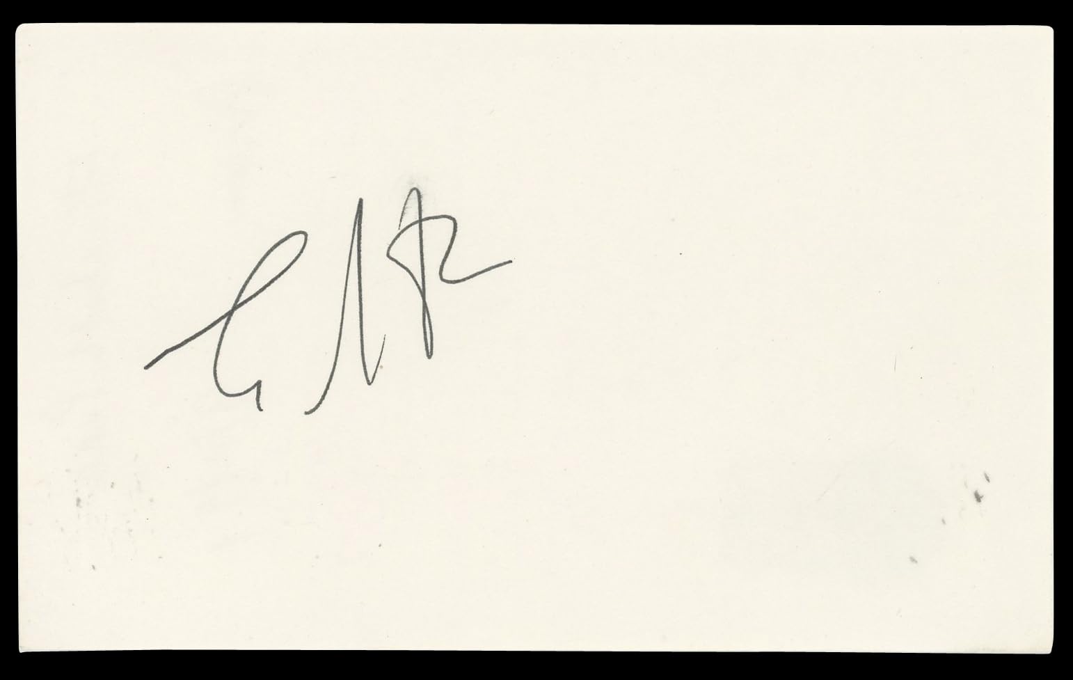 Elizabeth Peña Rush Hour Authentic Signed 3x5 Index Card BAS #BN89209