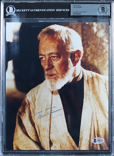 Alec Guinness Star Wars A New Hope Authentic Signed 8x10 Photo BAS Slabbed