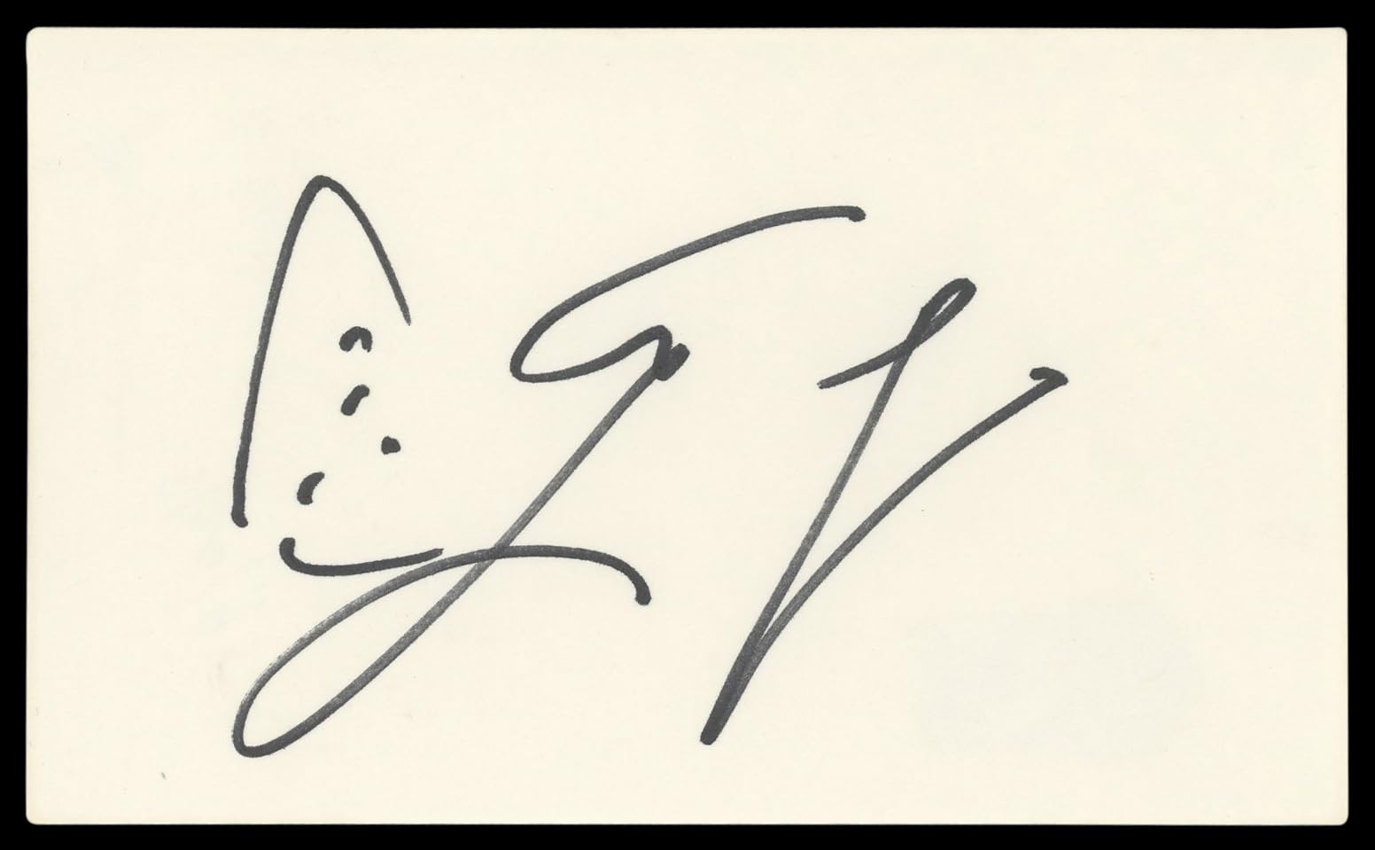 Jay Leno The Tonight Show Authentic Signed 3x5 Index Card BAS #BM56961