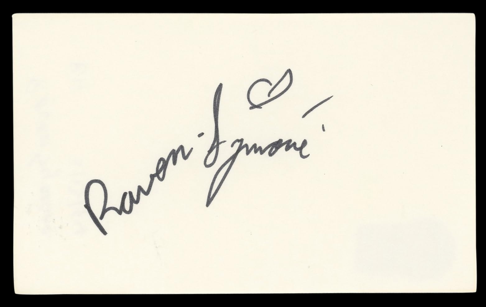 Raven Symone That's So Raven Authentic Signed 3x5 Index Card BAS #BL98781