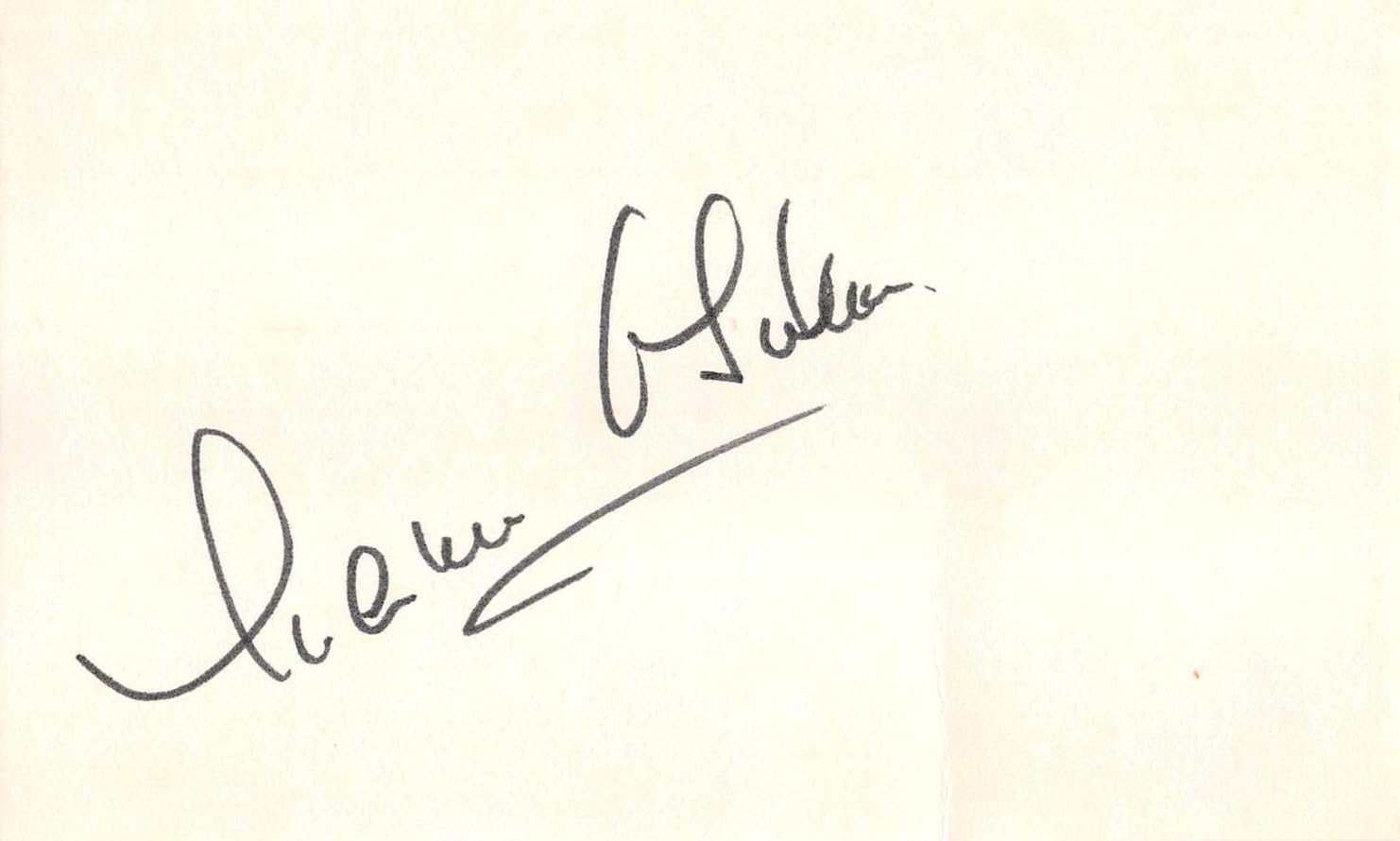 Maureen O'Sullivan The Thin Man Authentic Signed 3x5 Index Card BAS #BL96234