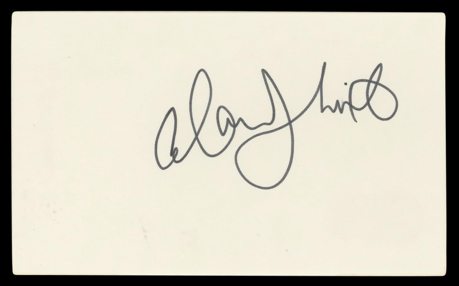 Alan Thicke Growing Pains Authentic Signed 3x5 Index Card BAS #BL96394