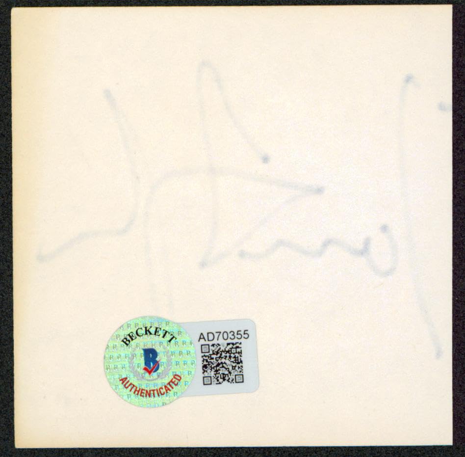 James Taylor The Flying Machine Authentic Signed 3x3 Cut Signature BAS #AD70355