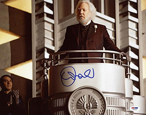 Donald Sutherland The Hunger Games Signed Authentic 11X14 Photo PSA/DNA #W73393
