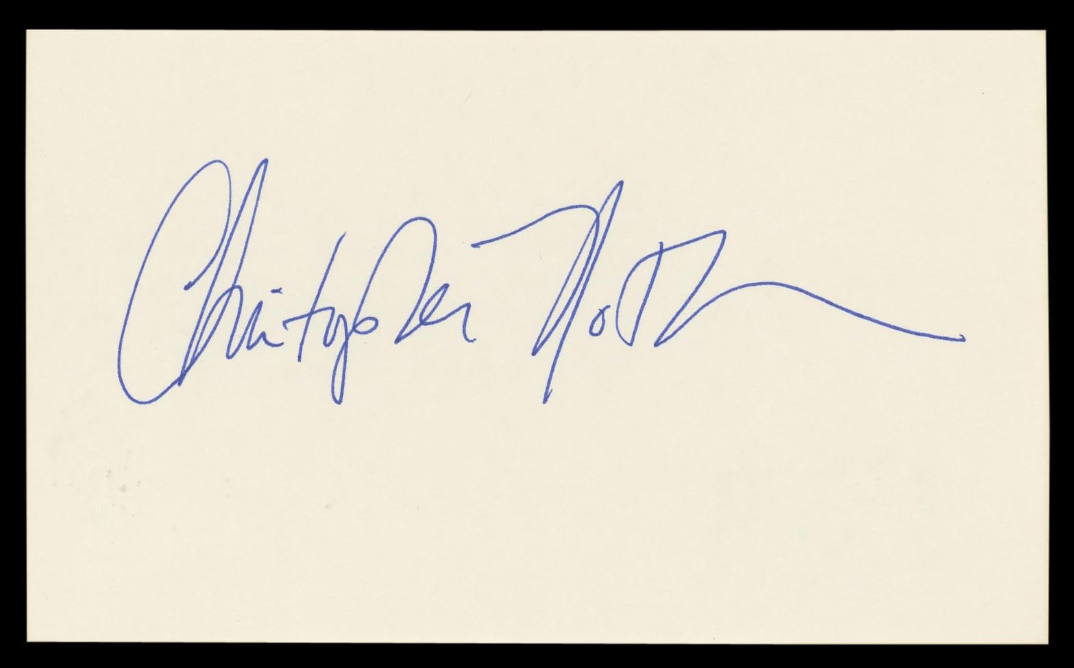 Chris Noth Sex & The City Authentic Signed 3x5 Index Card BAS #BL98865
