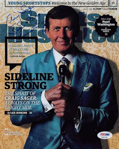 Craig Sager Sports Illustrated "Sager Strong" Signed 8x10 Photo PSA/DNA #AB83188