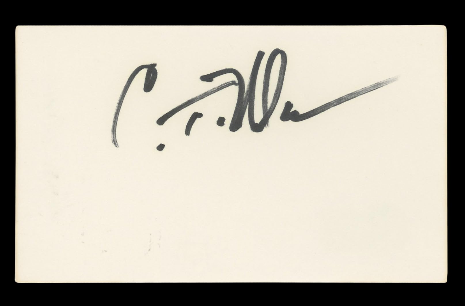 Craig T. Nelson Coach Authentic Signed 3x5 Index Card Autographed BAS #BL96463