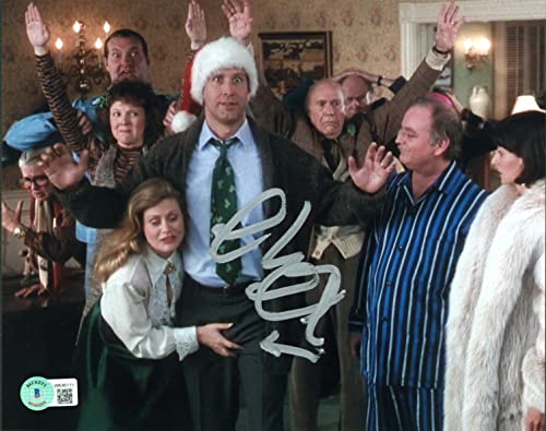 Chevy Chase Christmas Vacation Authentic Signed 8x10 Photo BAS Witness #WK46111
