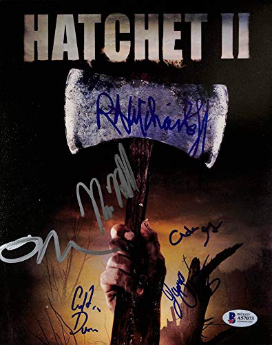 Hatchet 2 (6) Kane Hodder, Mears +4 Authentic Signed 8x10 Photo BAS #A57073