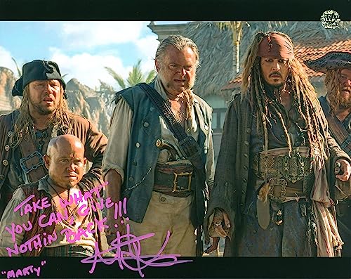 Martin Klebba Pirates Of The Caribbean Signed 8x10 Photo Wizard World #017931