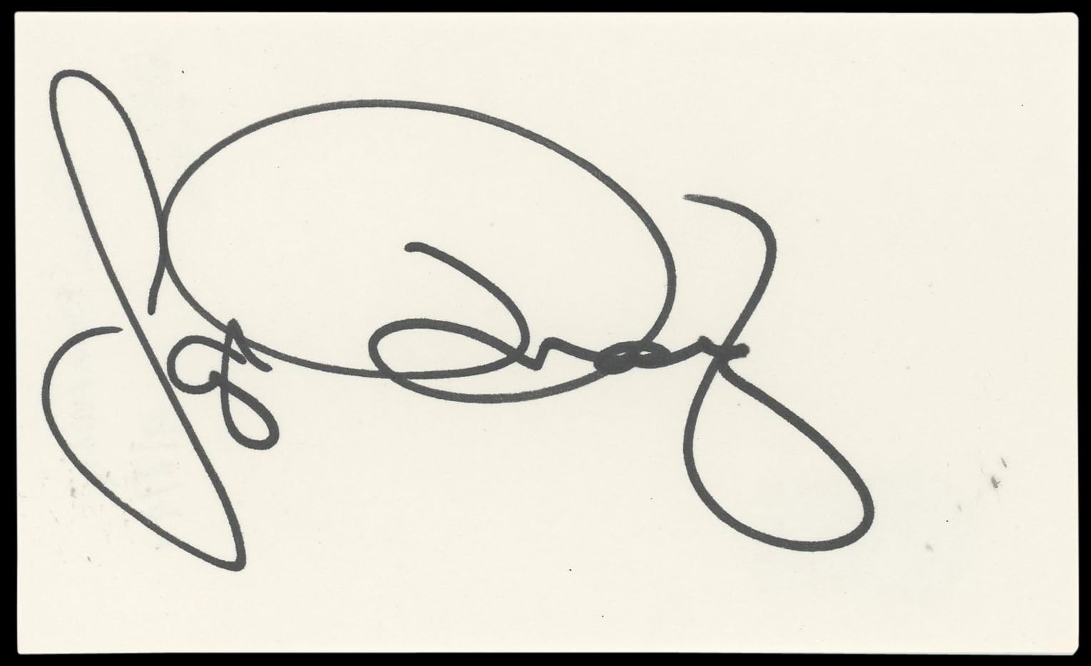 Faye Dunaway Bonnie and Clyde Authentic Signed 3x5 Index Card BAS #BN89232