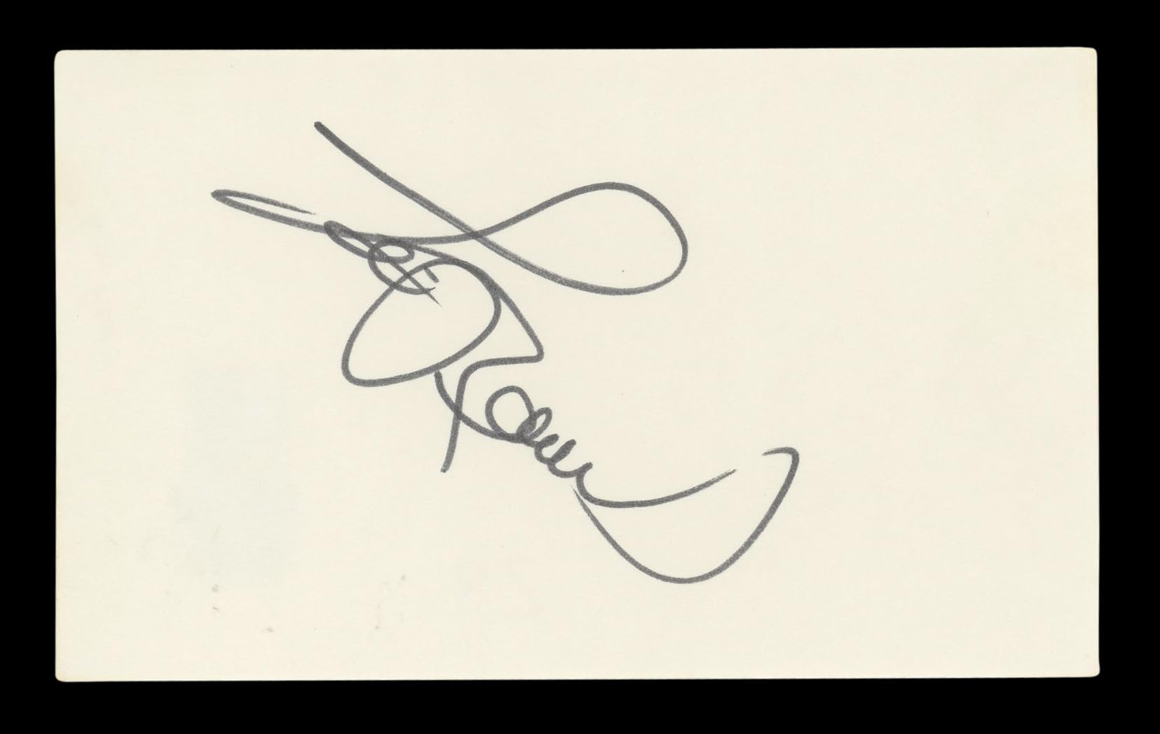 Lou Rawls Musician Authentic Signed 3x5 Index Card Autographed BAS #BL96716
