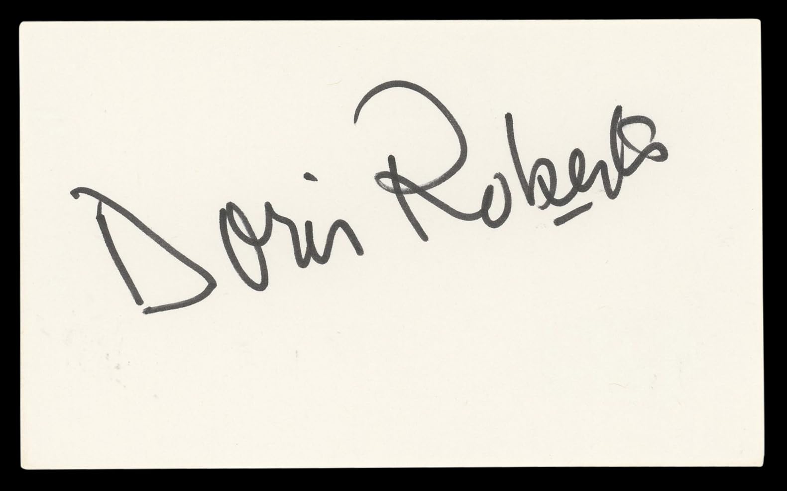 Doris Roberts Everybody Loves Raymond Signed 3x5 Index Card BAS #BL98548