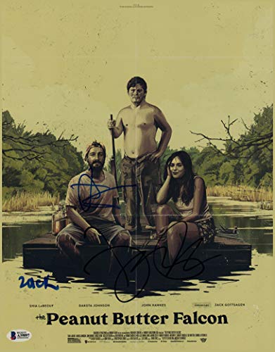 Peanut Butter Falcon (3) LaBeouf, Johnson & Gottsagen Signed 11x14 Photo BAS