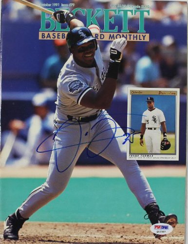 White Sox Frank Thomas Authentic Signed 1991 Beckett Magazine PSA/DNA #Q12357