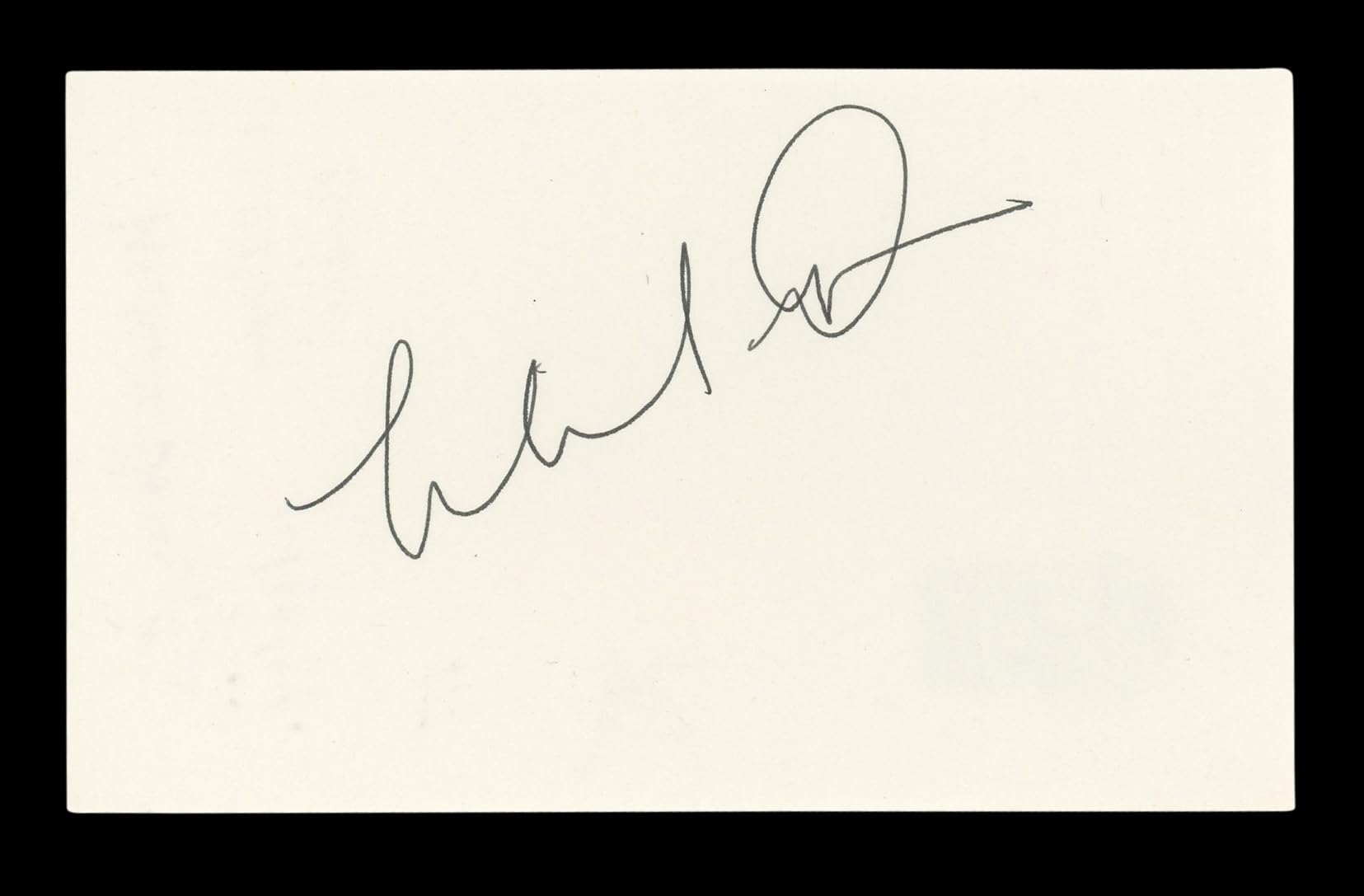 Michael Dorn Star Trek Authentic Signed 3x5 Index Card Autographed BAS #BL96699