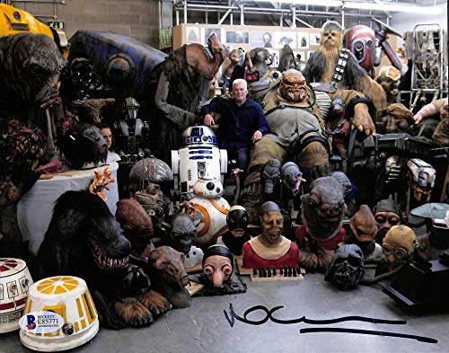 Neal Scanlan Star Wars Special Effects Makeup Signed 8x10 Photo BAS #E85771
