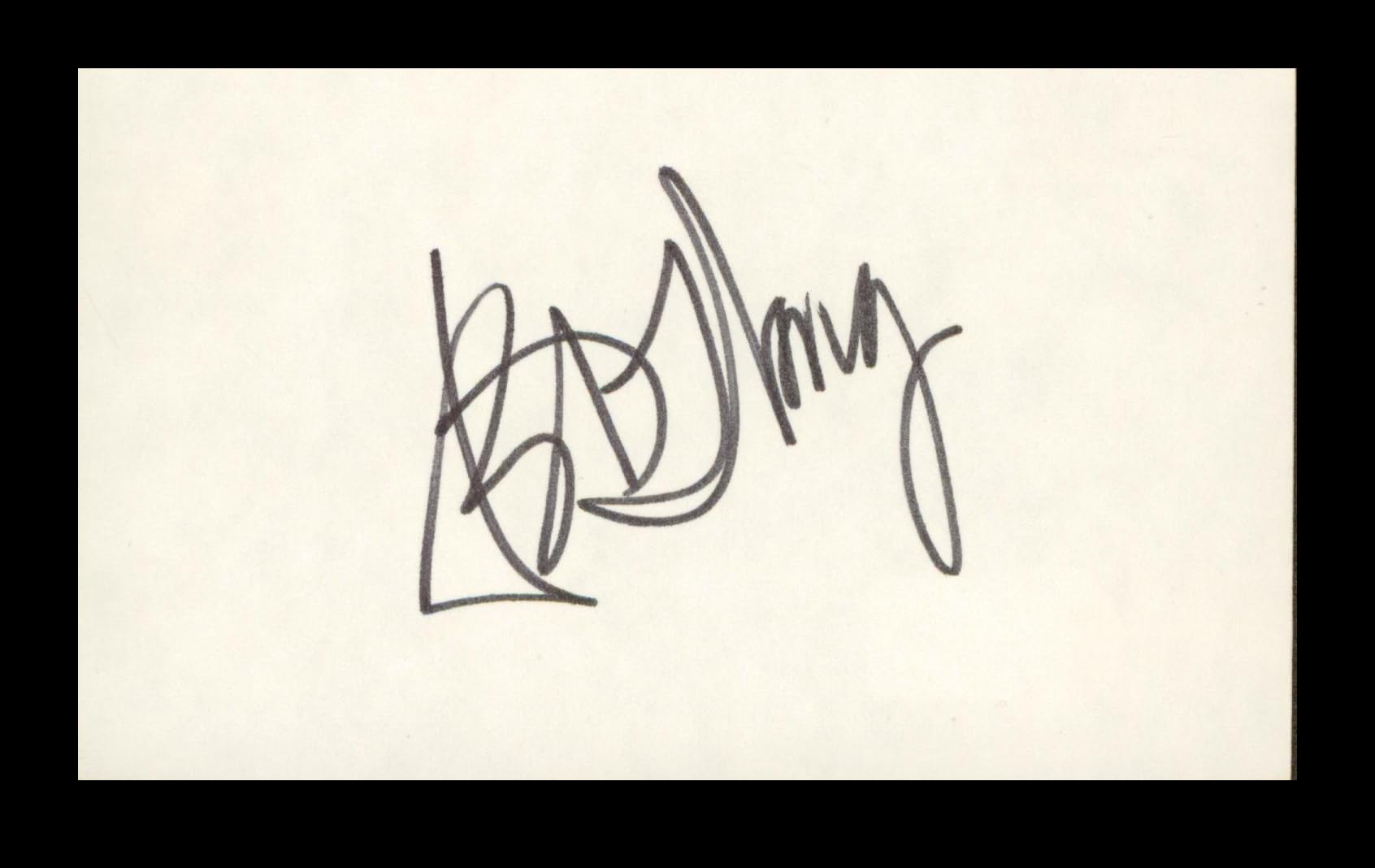 B.D. Wong Mulan Authentic Signed 3x5 Index Card Autographed BAS #BP00931