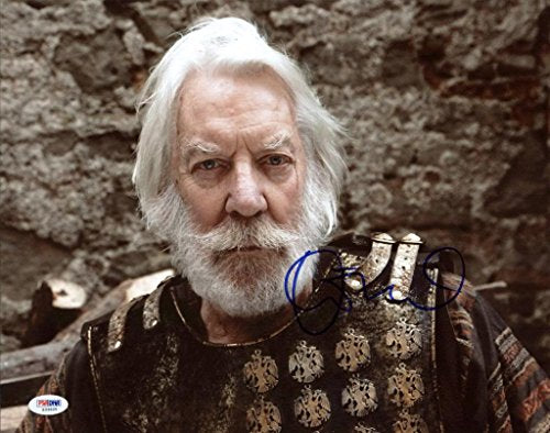 Donald Sutherland The Hunger Games Signed Authentic 11X14 Photo PSA/DNA #S33625