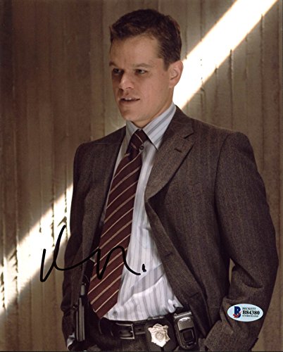 Matt Damon The Departed Authentic Signed 8X10 Photo Autographed BAS #B84380