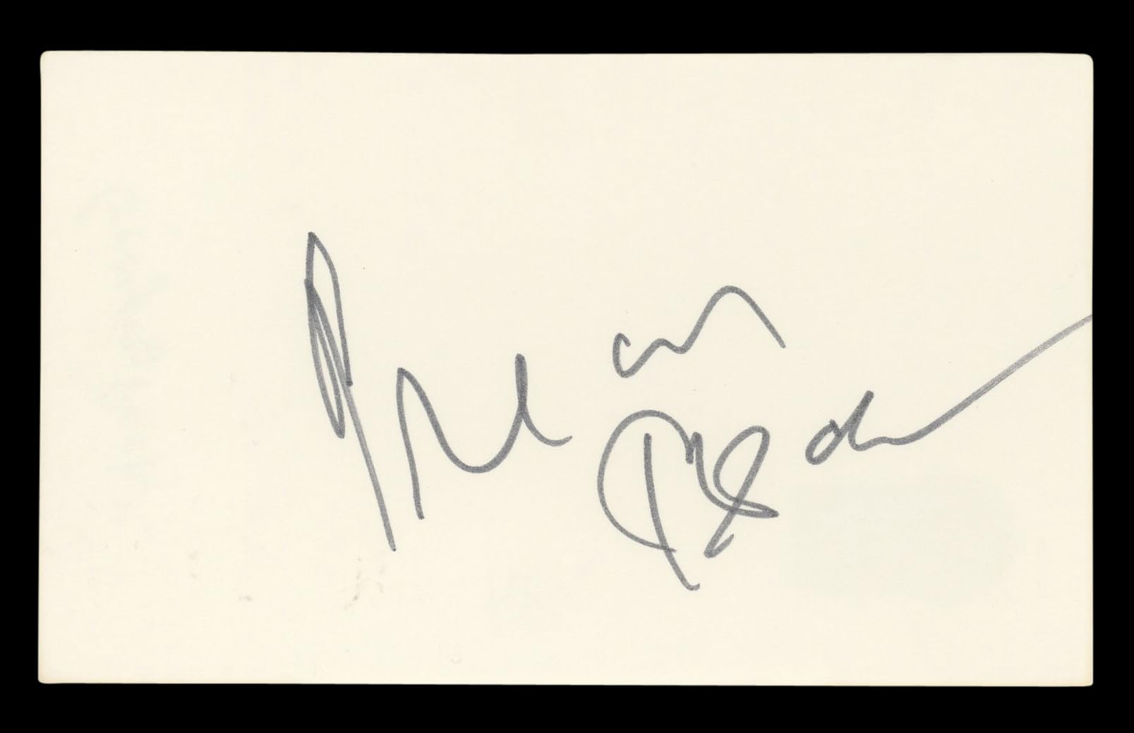 Gregory Peck To Kill a Mockingbird Authentic Signed 3x5 Index Card BAS #BL96439