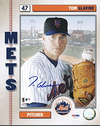 Mets Tom Glavine Signed Authentic 8X10 Photo Autographed PSA/DNA #U67544
