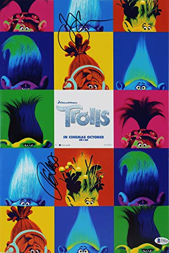 James Corden & Kunal Nayyar Trolls Authentic Signed 12x18 Photo BAS #U70213