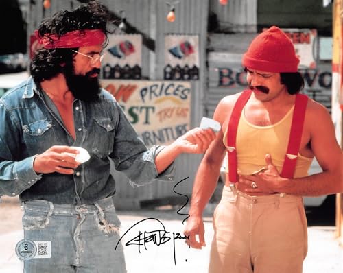 Tommy Chong Cheech & Chong Signed 8x10 Horizontal Photo w/ Black Sig BAS 7