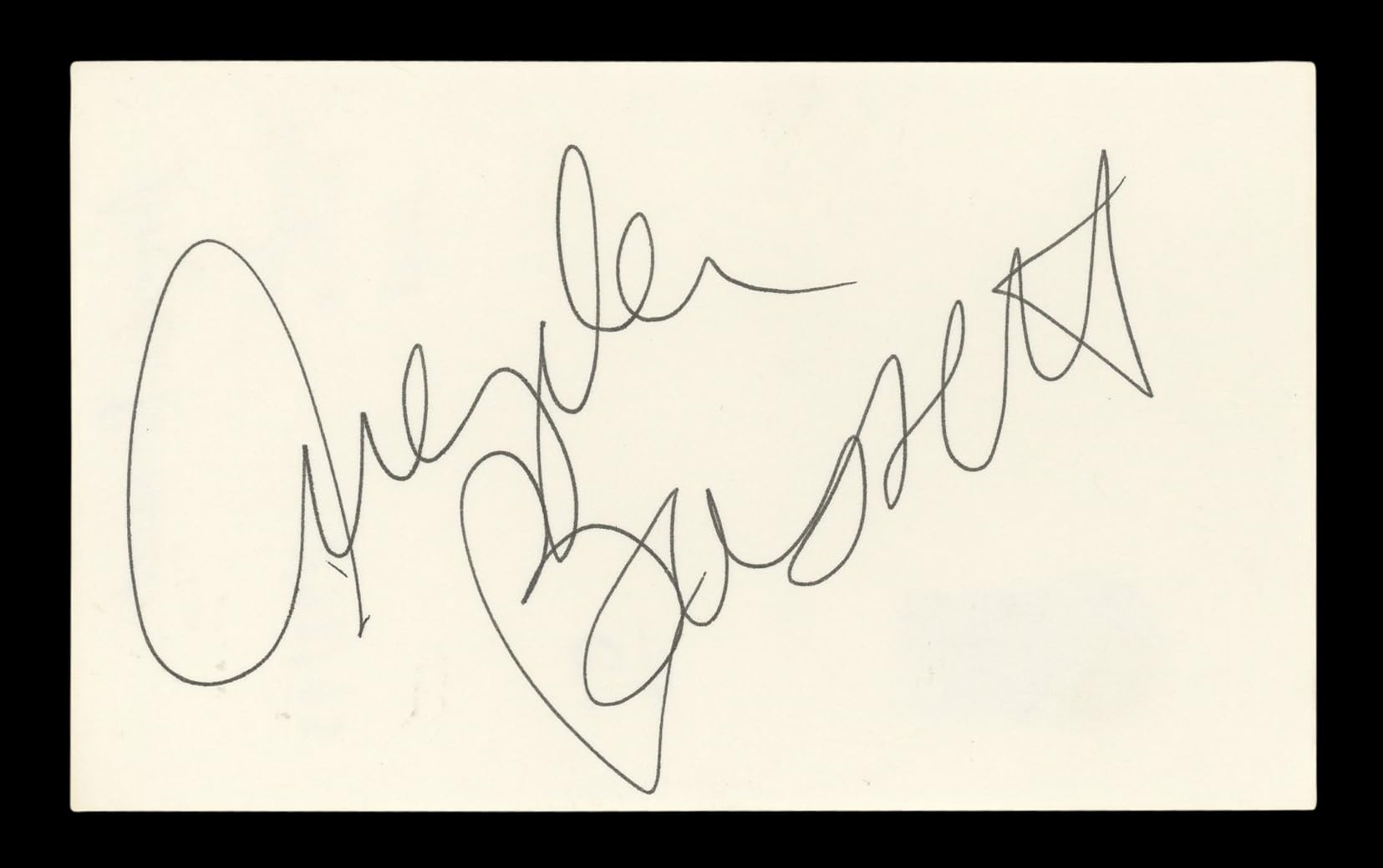 Angela Bassett Strange Days Authentic Signed 3x5 Index Card BAS #BL96479