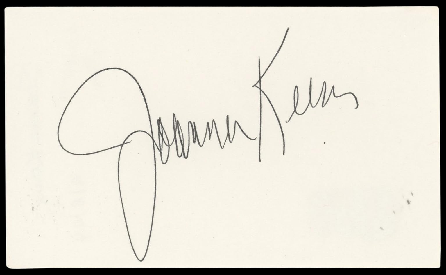 Joanna Kerns Growing Pains Authentic Signed 3x5 Index Card BAS #BN89149