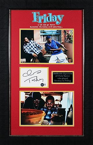 Chris Tucker Friday Authentic Signed & Framed 4x6 Index Card BAS #BJ07051