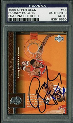 Clippers Rodney Rogers Authentic Signed Card 1996 Upper Deck #56 PSA/DNA Slabbed