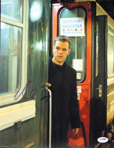Matt Damon Bourne Identity Signed Authentic 11X14 Photo PSA/DNA #I85129