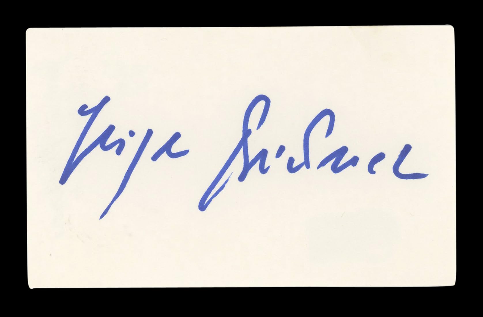 Jürgen Prochnow Dune Authentic Signed 3x5 Index Card Autographed BAS #AD70228