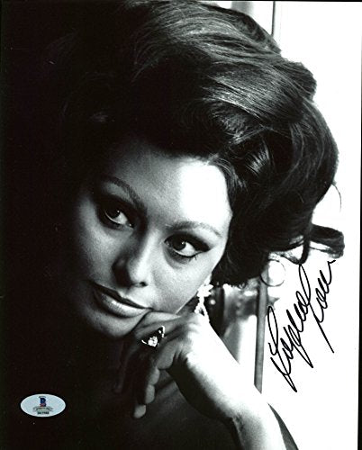 Sophia Loren Sexy Authentic Signed 8X10 Photo Autographed BAS #B03988