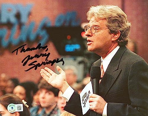 Jerry Springer "Thanks" Authentic Signed 8x10 Photo Autographed BAS #BJ32710