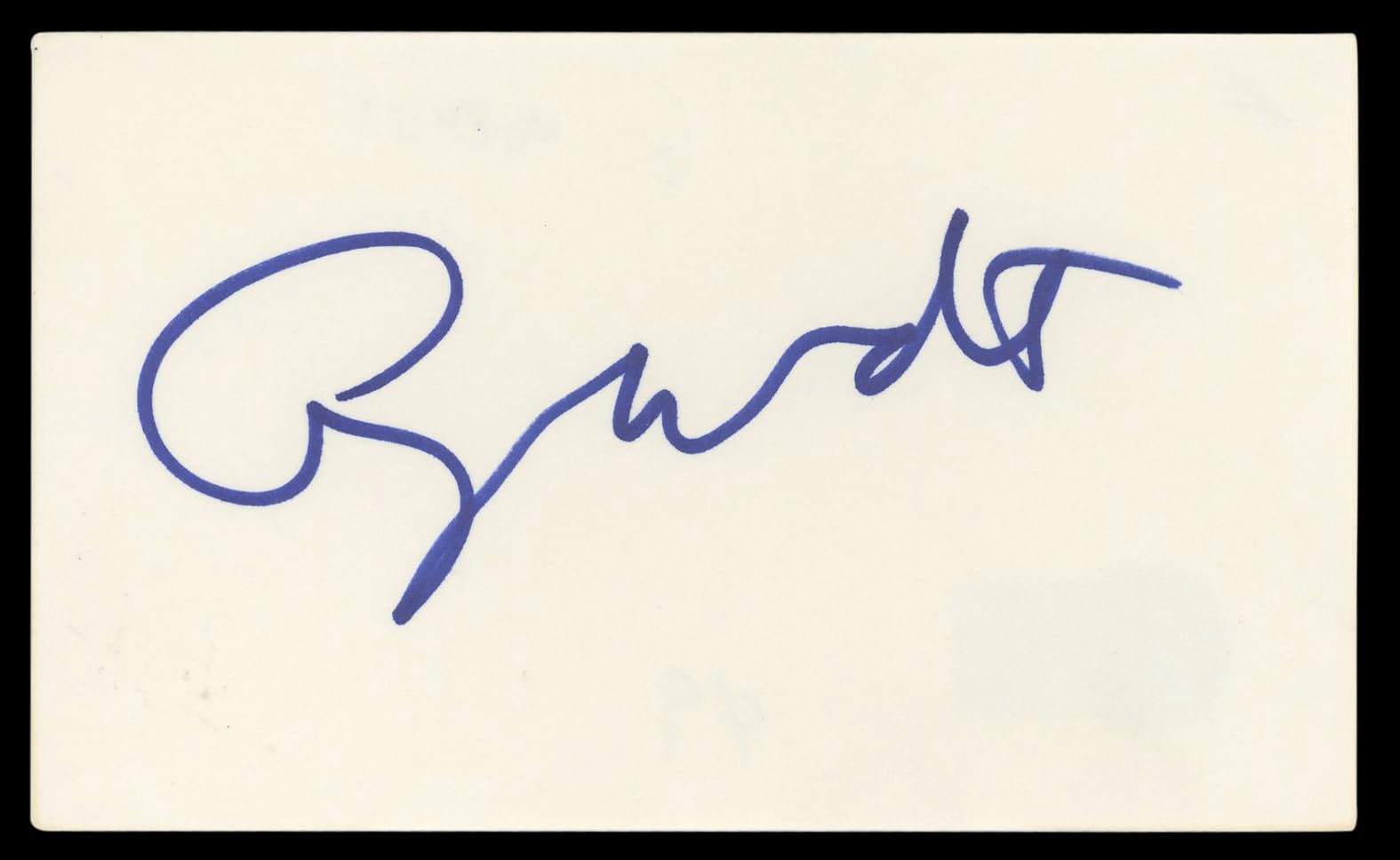 George Wendt Cheers Authentic Signed 3x5 Index Card Autographed BAS #BL98529
