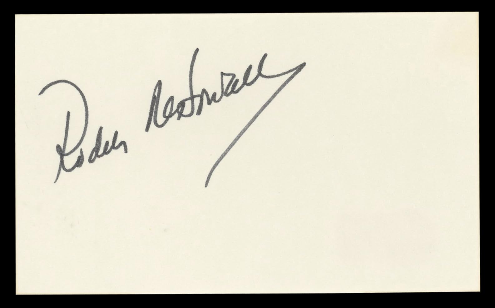 Roddy McDowall Planet Of The Apes Authentic Signed 3x5 Index Card BAS #BL98877
