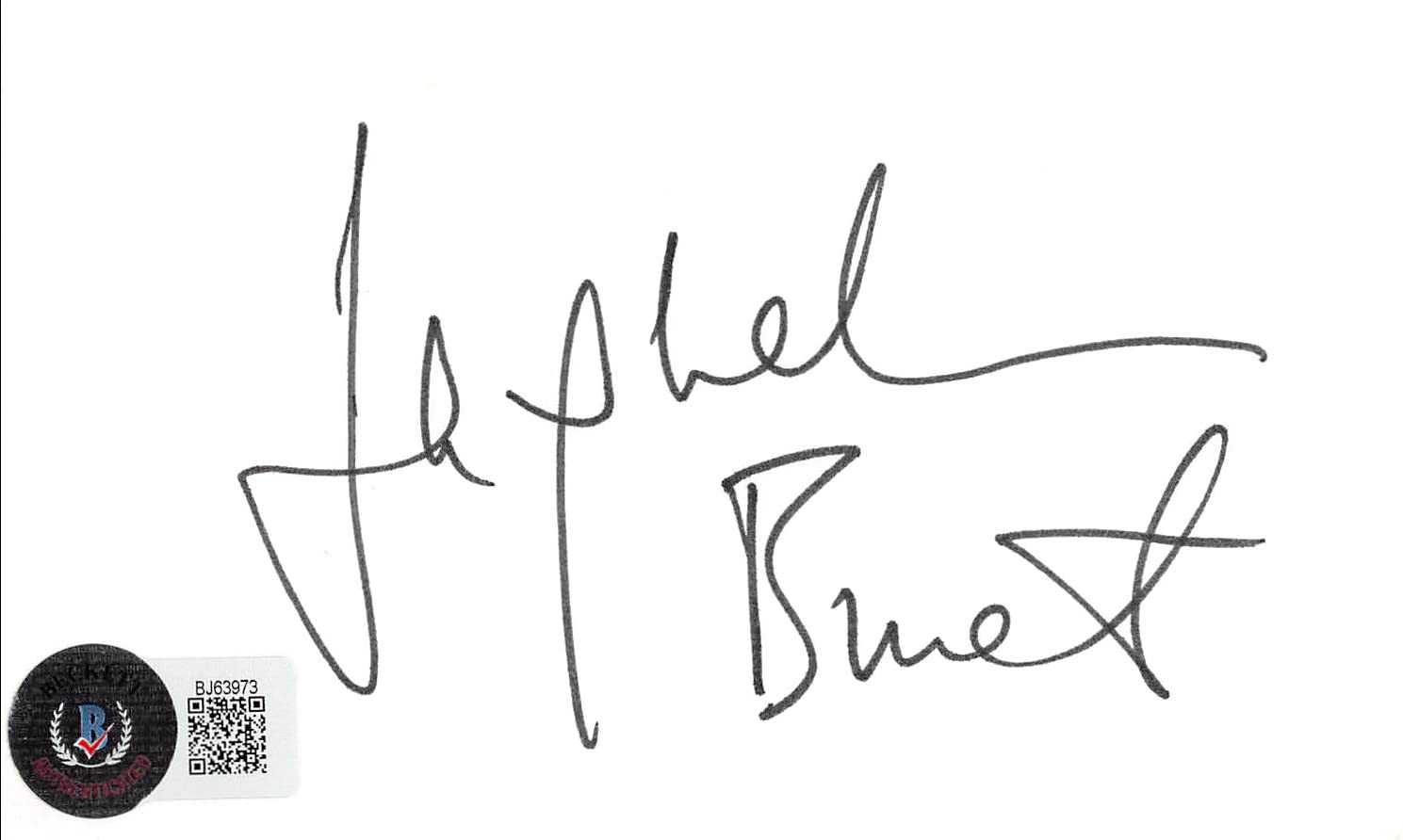 Jacqueline Bisset The Deep Authentic Signed 3x5 Index Card BAS #BJ63973