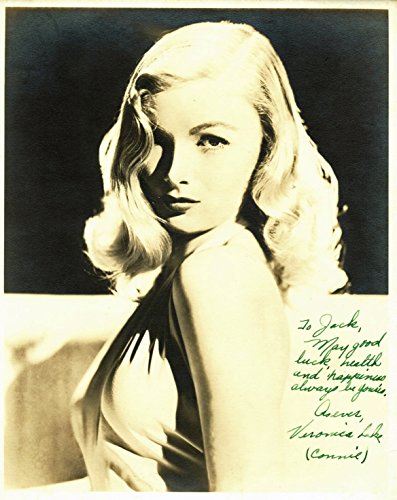 Veronica Lake Authentic Signed Sepia 8x10 Photo Autographed BAS #A84972