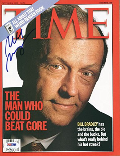 Bill Bradley Authentic Signed 1999 Time Magazine Autographed PSA/DNA #L47437