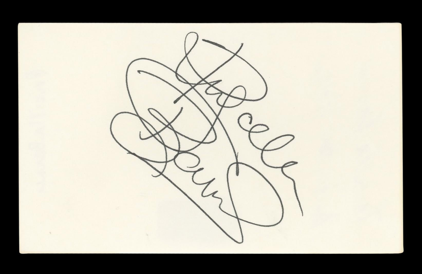 Priscilla Barnes Three's Company Signed 3x5 Index Card Autographed BAS #AD70351