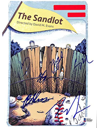 The Sandlot (6) Guiry, Leopardi, Adams +3 Signed 8.5x11 Photo BAS Witness M65662