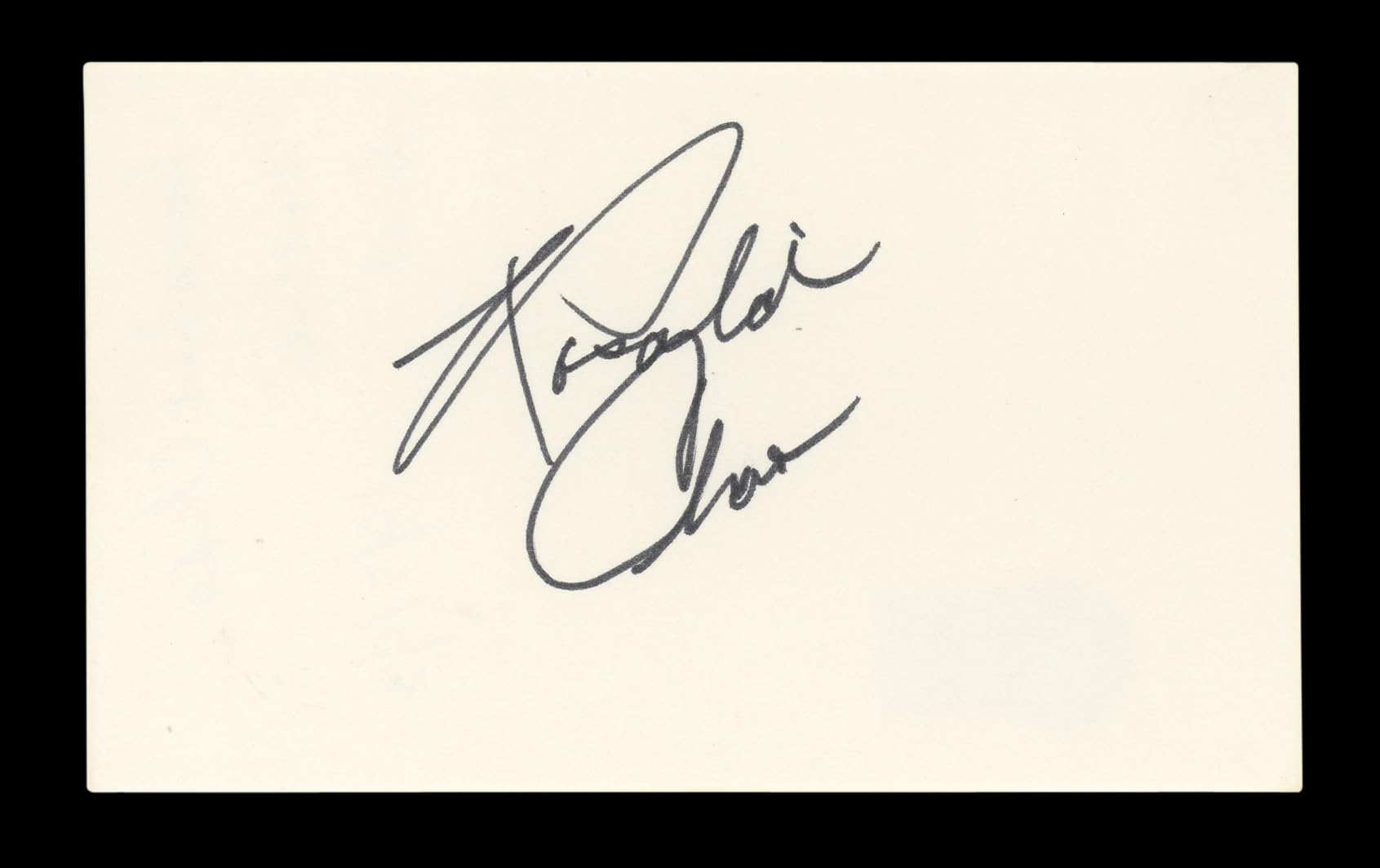 Rosalind Chao Star Trek Authentic Signed 3x5 Index Card Autographed BAS #AD70158