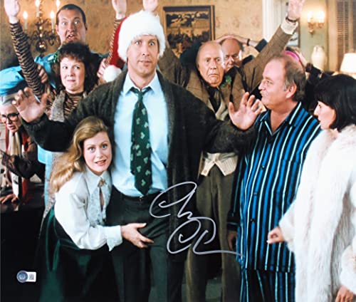 Chevy Chase Christmas Vacation Signed 16x20 Horizontal Arrest Photo BAS Witness
