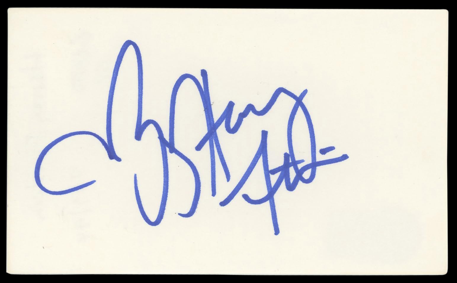 Harvey Fierstein Mrs. Doubtfire Authentic Signed 3x5 Index Card BAS #BM56935