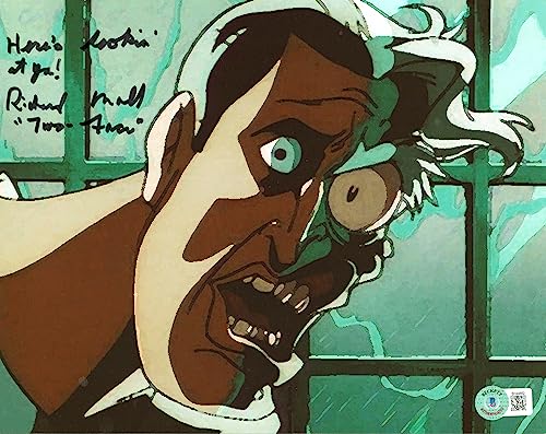 Richard Moll Batman Animated Series "Two Face" Signed 8x10 Photo BAS #BH44882