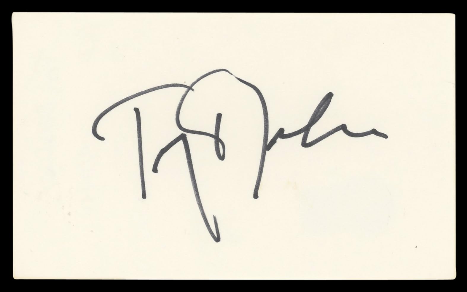 Tony Donahue A Summer Place Authentic Signed 3x5 Index Card BAS #BL96797