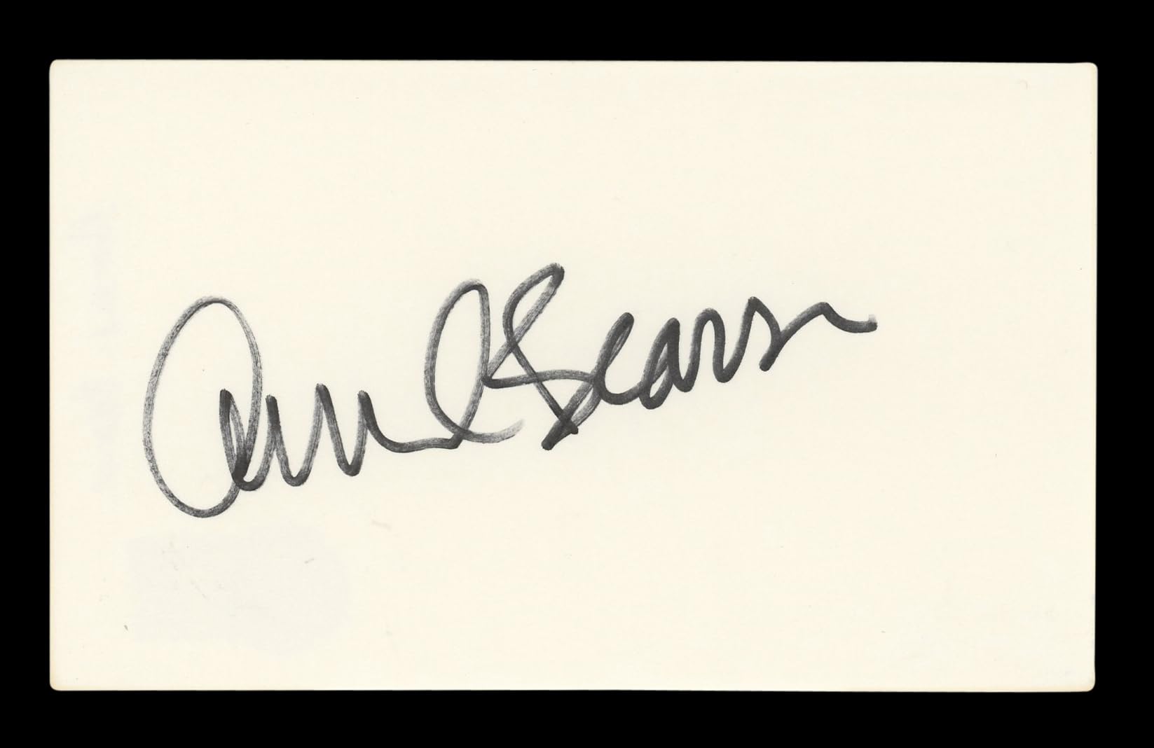 Amanda Bearse Married... with Children Signed 3x5 Index Card BAS #BM57036
