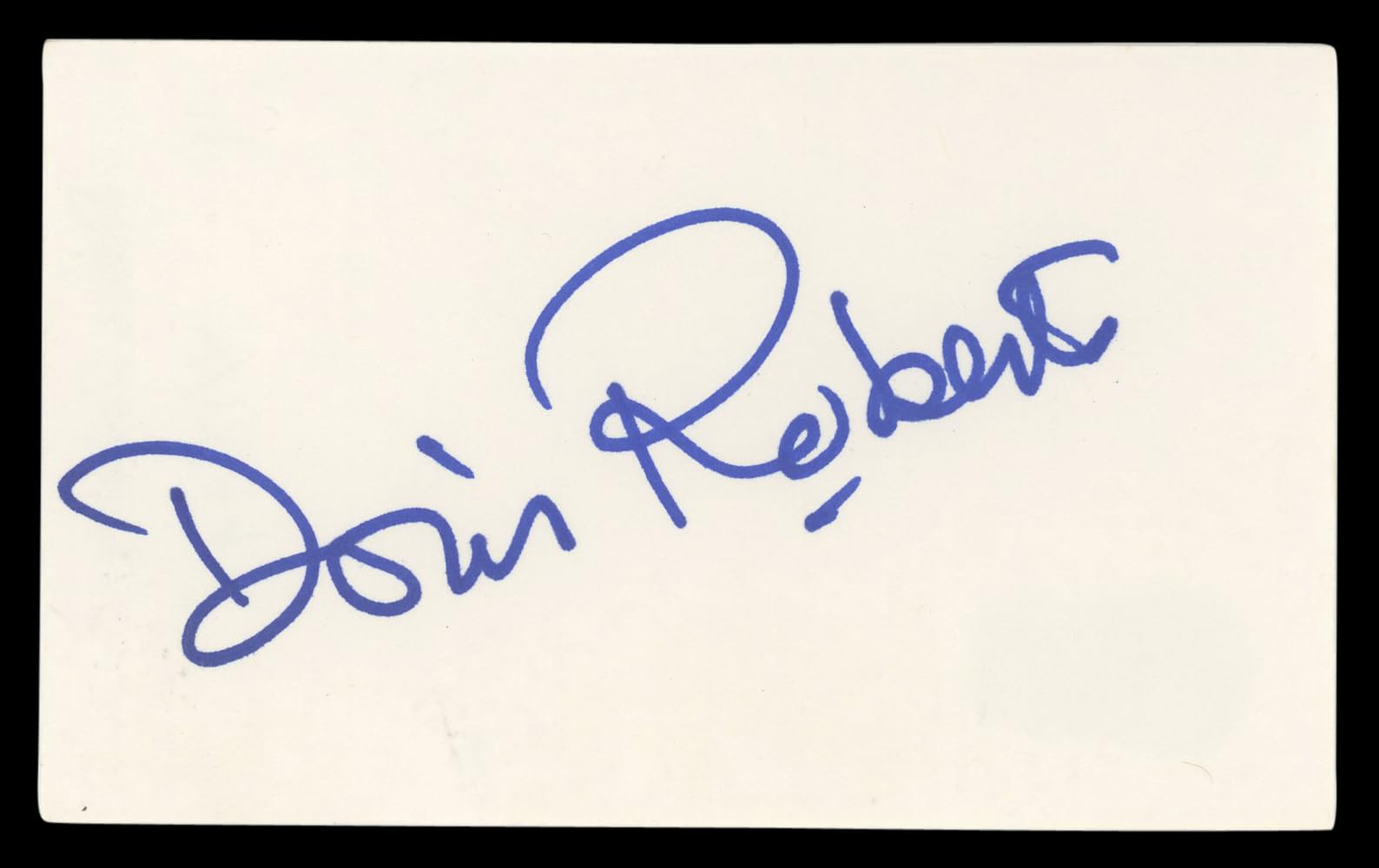 Doris Roberts Everybody Loves Raymond Signed 3x5 Index Card BAS #BL96350